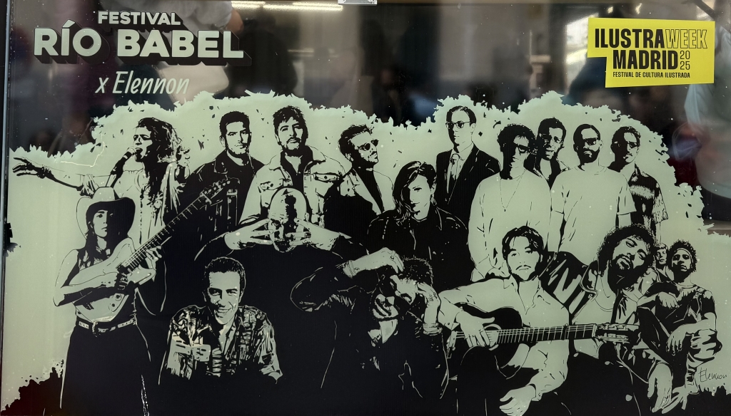 Río Babel arte e ilustración: colaboración con IlustraweekMadrid en El Rastro